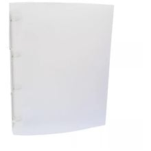 Κλασέρ PP 23χ32χ2.3cm 4κρικ Λευκό Διάφανο  Κλασέρ