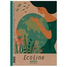 Τετράδιο Spiral 21x29 Ecoline Craft 2Θ. 70γρ.120σελ.  Τετράδια Σπιράλ