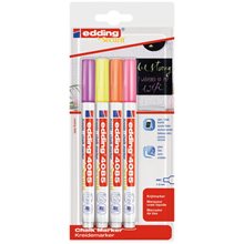 Μαρκαδόρος Edding 4085 Chalk Maker 1-2mm Blister 4pcs Neon Colors  Μαρκαδόροι