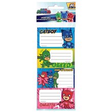 Αυτοκόλλητες ετικέτες Pj Masks 20 τμχ 5φυλ  Σχολικές Ετικέτες