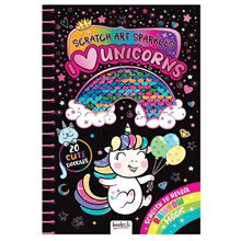 Scratch Art Sparkles: I Love Unicorns  Ζωγραφική για παιδιά