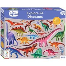 Junior Jigsaw Explore 24 Dinosaurs 100pcs  Παζλ Παιδικά