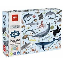 Apli Puzzle Threatened Marine Animals 200pcs  Παζλ Παιδικά