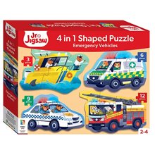 4 in 1 Puzzles Emergency Vehicles  Παζλ Παιδικά