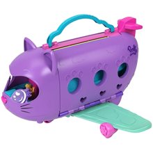 Mattel Polly Pocket Kitty Airways Αεροπλάνο Γατάκι Σετ Για Παιχνίδι Με Κούκλες HWP19  Κούκλες Μόδας
