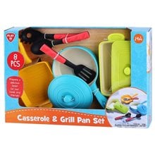 Playgo Σετ Κουζινικών Casserole & Grill Pan 8Τμχ (3705)  Κουζινικά