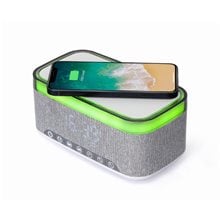GEMBIRD DIGITAL ALARM CLOCK WITH SPEAKER AND WIRELESS CHARGING FUNCTION WHITE/LIGHT GREY  Λάμπες LED