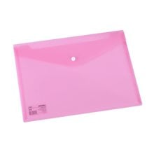 Deli Φάκελος Κουμπί PP A4 Διάφανο Κόκκινο E55055  Φάκελοι μεταφοράς - Χαρτοφύλακες