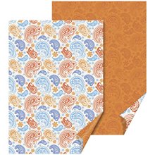 Χαρτόνι 50χ70εκ. 300γρ. 2οψ. Paisley Red Blue  Χαρτόνια