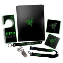 Razer LEET PACK v3 (Coasters, lanyards, pina, stickers, tattoos & metal dog tag chain)  Stationery