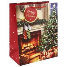 Τσαάντα Δώρου 27χ33χ14 Xmas Foil Τζάκι  Τσάντες Δώρου