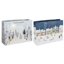 Τσαάντα Δώρου 37χ28χ12 Xmas Foil  Τσάντες Δώρου