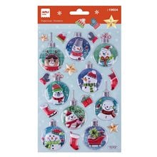 Αυτοκόλλητα Apli Christmas Ball Snowman  sticker - Albums
