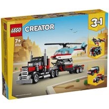 LEGO Creator Φορτηγό με Επίπεδη Καρότσα Ελικόπτερο 31146  Lego