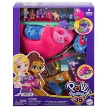 Mattel Polly Pocket Sloth Family 2-In-1 Τρέντι Τσαντάκι Βραδύποδας GKJ63 / HRD40  Κούκλες Μωρά