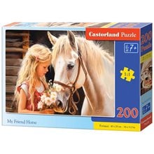 Παζλ Castorland 200 τμχ.My Friend Horse 40x29cm B-222315  Παζλ Παιδικά