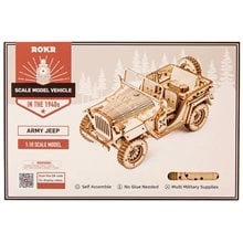 Robotime DIY 3D Puzzle Army Field Car 369pcs  Κατασκευές