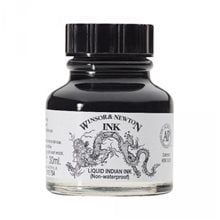 Winsor & Newton 30ml Μαύρη Σινική Μελάνη Non Waterproof  Σινική μελάνη