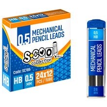 Μύτες Scool Μηχανικών Μολυβιών 0.5mm HB (24pcs)  Μολύβια