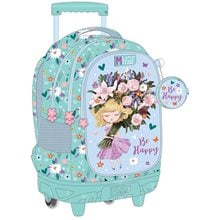 Τσάντα Τρόλλευ Must 34x20x44cm 3 Θήκες Be Happy 000586785  Σχολικές Τσάντες