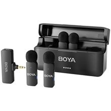 BOYA BY-V4 Wireless 4 person 4-channel mini Lavalier 3.5mm for Camera 2.4GHz Microphone  Αξεσουάρ Streaming
