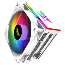 ARMAGGEDDON ARGB SILENT 12CM CPU COOLING FAN 4 HEAT PIPES WHITE  Ψύκτρες