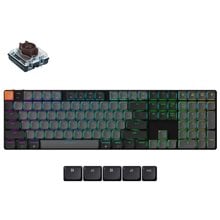 Keychron K5 V2 (K5X-B3) QMK Wireless Mechanical Keyboard Brown Switch RGB 100% US Layout  Gaming Πληκτρολόγια