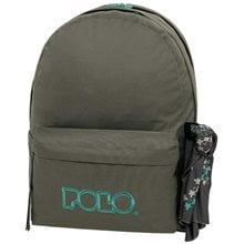 Polo Σακίδιο Original Double Scarf Grey Petrol 901235-2258  Σχολικές Τσάντες