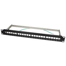 Patch panel 19'' for 24 keystone jacks Logilink unloaded NK4042  Switches