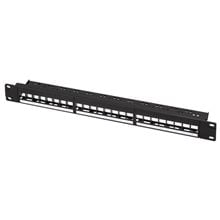 Patch panel 19'' for 24 keystone jacks Logilink unloaded NK4065  Switches
