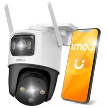 IMOU IP CAMERA CRUISER DUAL 10MP IPC-S7XP-10M0WED, OUTDOOR, DUAL CAMERA 5MP FIXED & 5MP MOTORIZED ROTATED PTZ, H.265/H.264, NIGHT VISION 30M, ZOOM, WIFI, ETHERNET, MICRO SD SLOT, MIC&SPEAKER, 2-WAY TALK, SIREN &SPOTLIGHT, IP66, SMART TRACKI  IP cameras