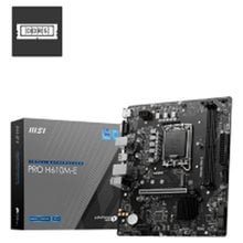 MSI MB PRO H610M-E, SOCKET INTEL LGA1700 14th/13th/12th GEN CPU, CS INTEL H610, 2 DIMM SOCKETS DDR5, VGA/HDMI, PCI-E GEN 4.0, GIGABIT LAN, MICRO-ATX, 3YW  Μητρικές κάρτες