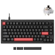 Lemokey X4 QMK (X4-A3) Wired Mechanical Keyboard 75% Brown Switch US Layout  Gaming Πληκτρολόγια
