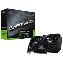 MSI VGA PCI-E NVIDIA GF RTX 5070 12G SHADOW 2X OC, 12GB/192BIT, GDDR7, HDMI/3xDP, DUAL FAN, 2 SLOT FANSINK, 3YW.  Κάρτες Γραφικών