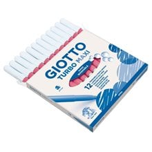 Μαρκαδόρος Giotto 12 Τεμ, Turbo Maxi Νεον Ροζ  Μαρκάδοροι Χονδρής Γραφής