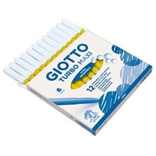 Μαρκαδόρος Giotto 12 Τεμ, Turbo Maxi Σκούρο Κίτρινο  Μαρκάδοροι Χονδρής Γραφής