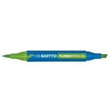 Μαρκαδόροι Giotto Διπλής Μύτης Turbopro 18 Green  Μαρκαδόροι