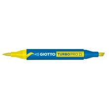 Μαρκαδόροι Giotto Διπλής Μύτης Turbopro 03 Yellow  Μαρκαδόροι