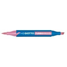 Μαρκαδόροι Giotto Διπλής Μύτης Turbopro 07 Pink  Μαρκαδόροι