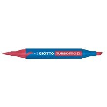 Μαρκαδόροι Giotto Διπλής Μύτης Turbopro 12 Red  Μαρκαδόροι