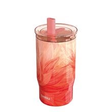 Ποτήρι Θερμός με Καλαμάκι Quokka 720ml Peach Petals 40166  Θερμός - Παγούρια