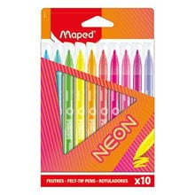 Μαρκαδόροι Maped Neon Fetl-Pens 10τμχ 845419  Μαρκαδόροι Διάφοροι
