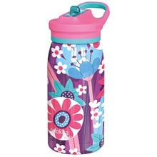 Θερμός με Στόμιο Quokka Kids 445ml Blooming Garden 40248  Θερμός - Παγούρια