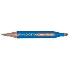 Μαρκαδόροι Giotto Διπλής Μύτης Turbopro 32 Brown  Μαρκαδόροι