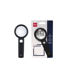 Deli Μεγενθυτικός Φακός χ3 Πλαστικός 45mm Μαύρος  Μεγενθυντικοί Φακοί