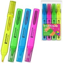 Μαρκαδόρος Υπογράμμισης ErichKrause Liquid Visioline V-14 Neon set 4colors 58359  Μαρκαδόροι