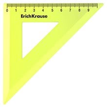 Τρίγωνο ErichKrause Neon 45/9cm Yellow 49522  Τρίγωνα
