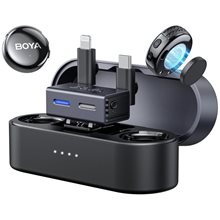 BOYALINK 3 - Type-C, Lightning & 3,5mm AI-Powered Button Wireless Microphone 2 TX + 1 RX + cha. Case  Αξεσουάρ Streaming