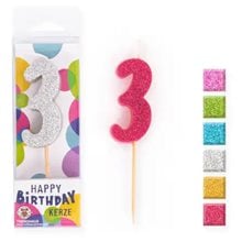Κερί Γενεθλίων Trend 957672 Glitter Mini No 3 8,8cm  Διάφορα Είδη Πάρτυ