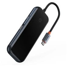 Baseus AcmeJoy USB-C Docking Station με HDMI 4K PD Γκρι WKJZ010213  Card Readers - Usb Hubs